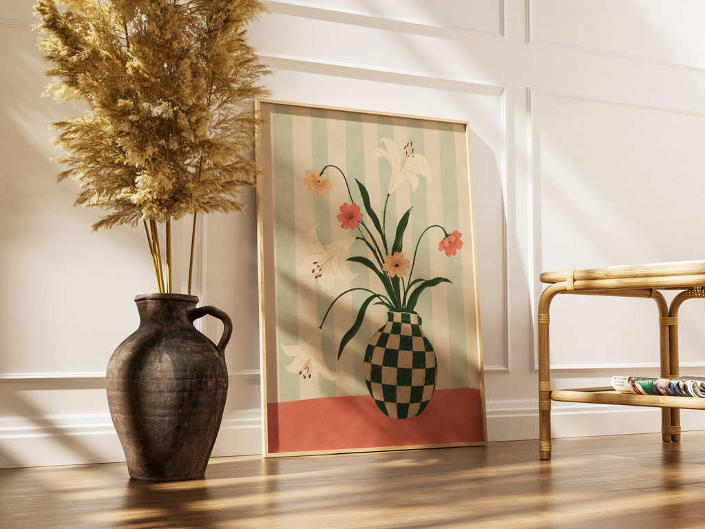 White Lily Vase