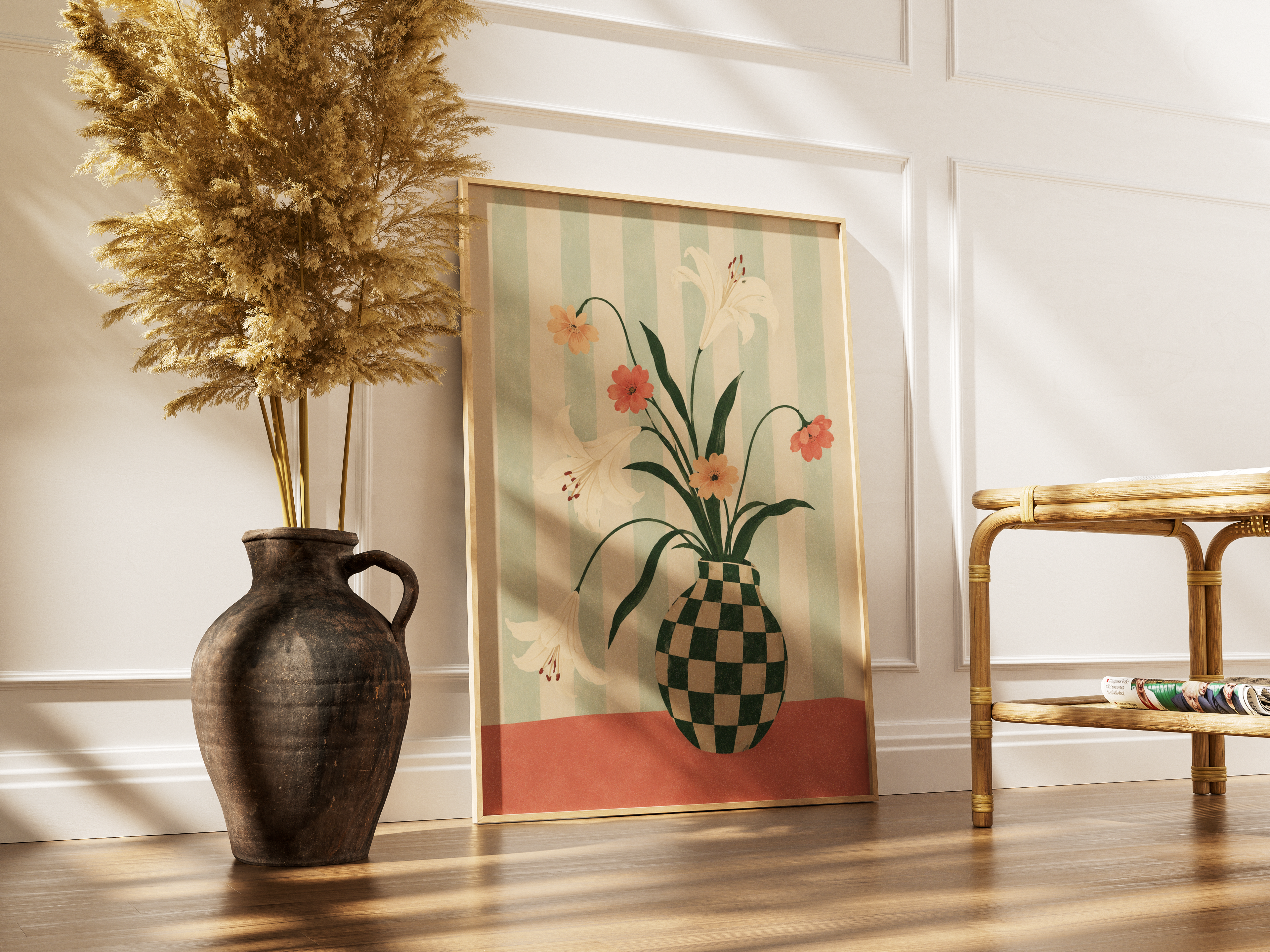 White Lily Vase