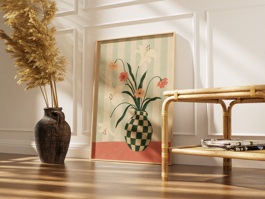 White Lily Vase