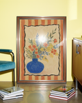 Cobalt Vase Flowers Print