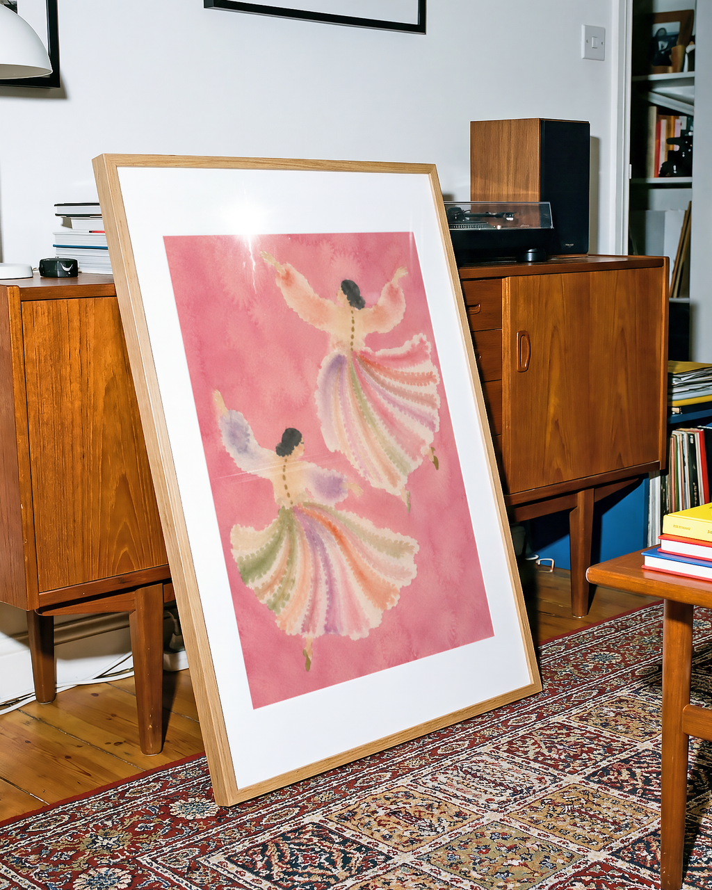 Pink Watercolour Dancers