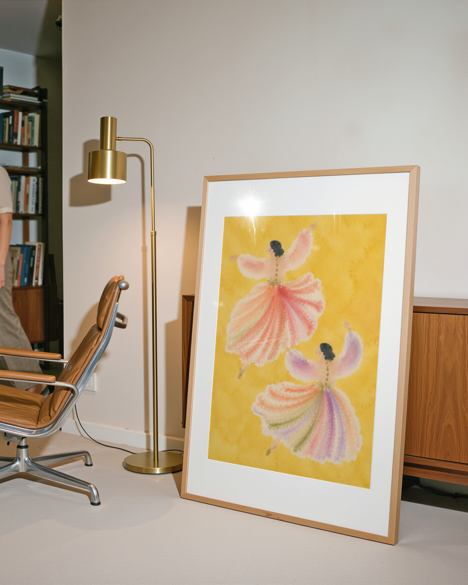 Yellow Watercolour Dancers